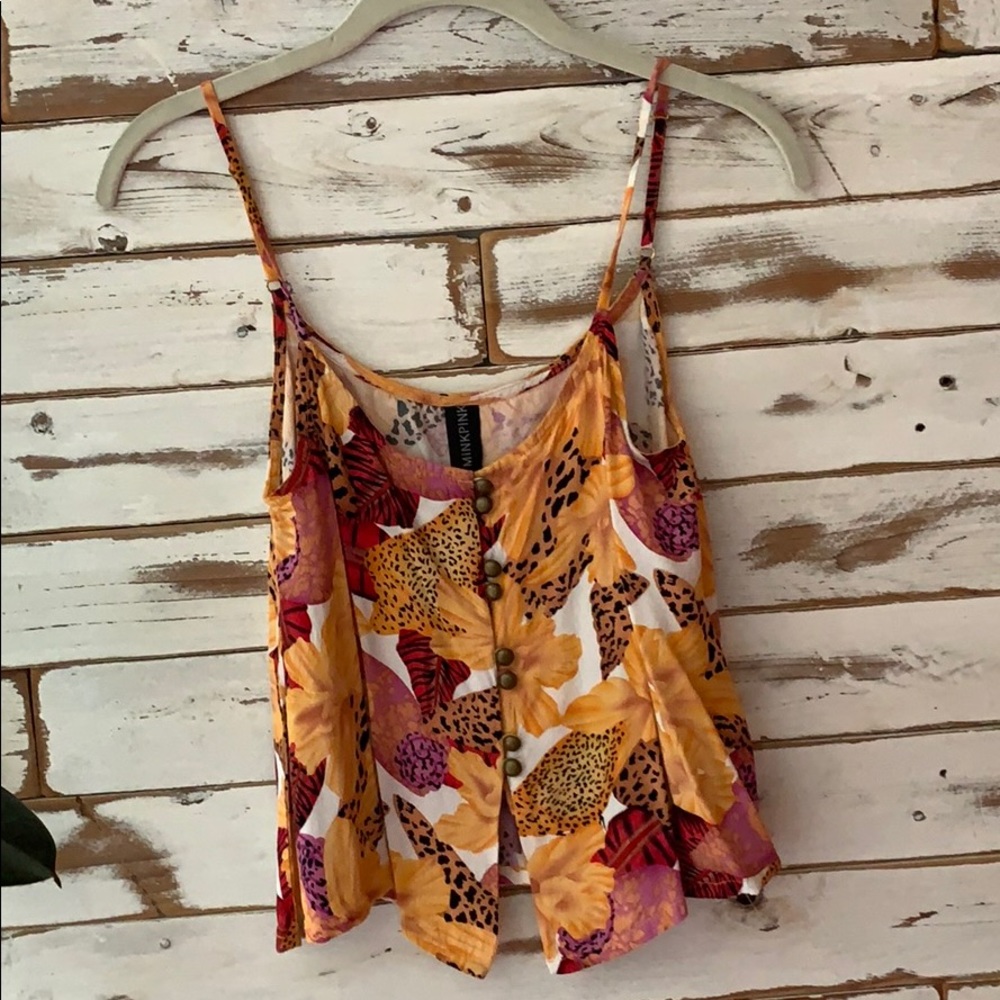 Minkpink printed crop top